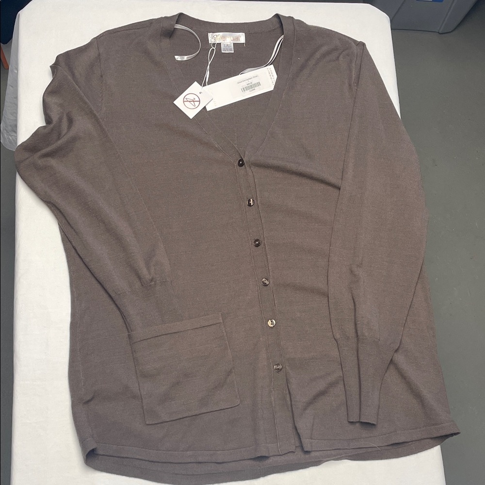 Renuar Pecan Knit Cardigan